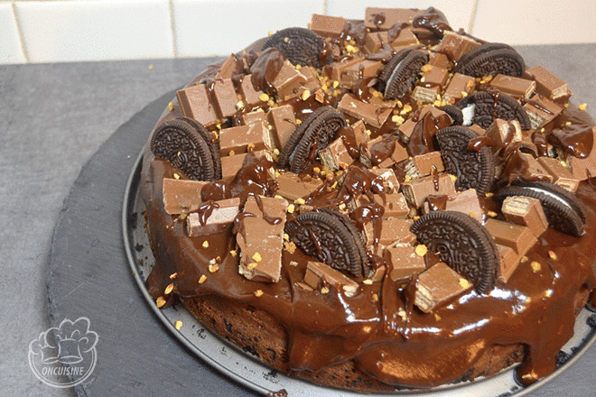 Cheesecake chocolat Kitkat Oreo