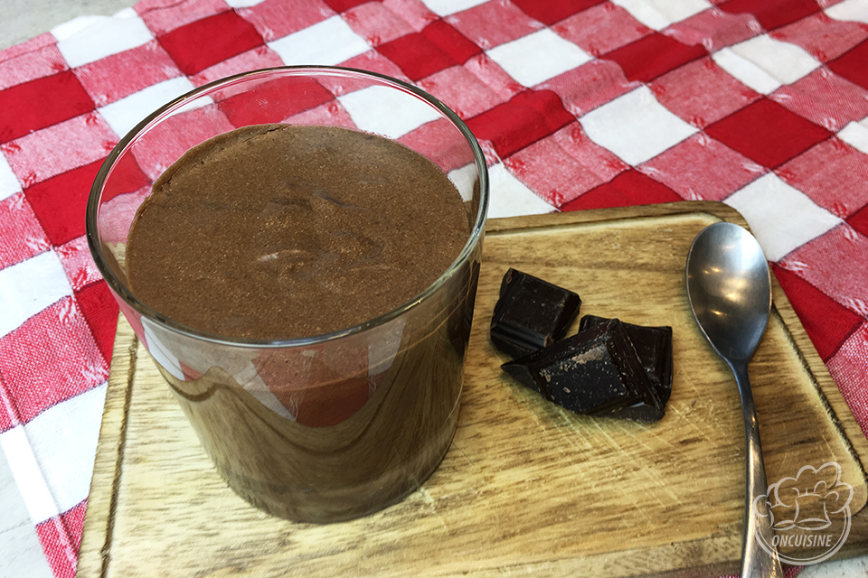 Mousse au chocolat allégée