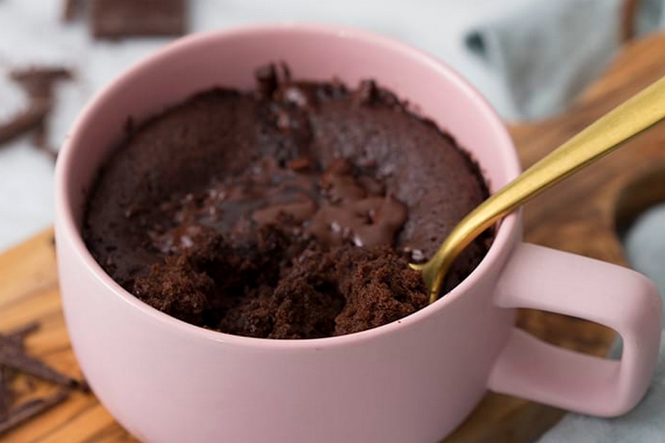 Mug cake fondant au chocolat 