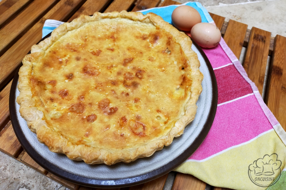 Recette Quiche du Ch&amp;#39;ti (Maroilles-bière) - OnCuisine.fr