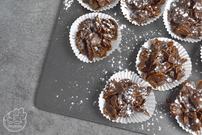 Roses des sables au chocolat 