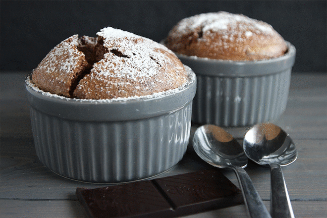 Soufflés au chocolat 