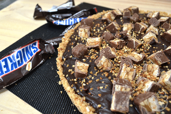 Tarte aux Snickers (sans cuisson)